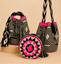 Medium Mono Neon Pink Wayuu Bag