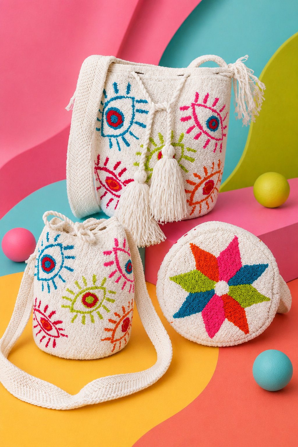 Eyes Tapestry Crossbody Bag