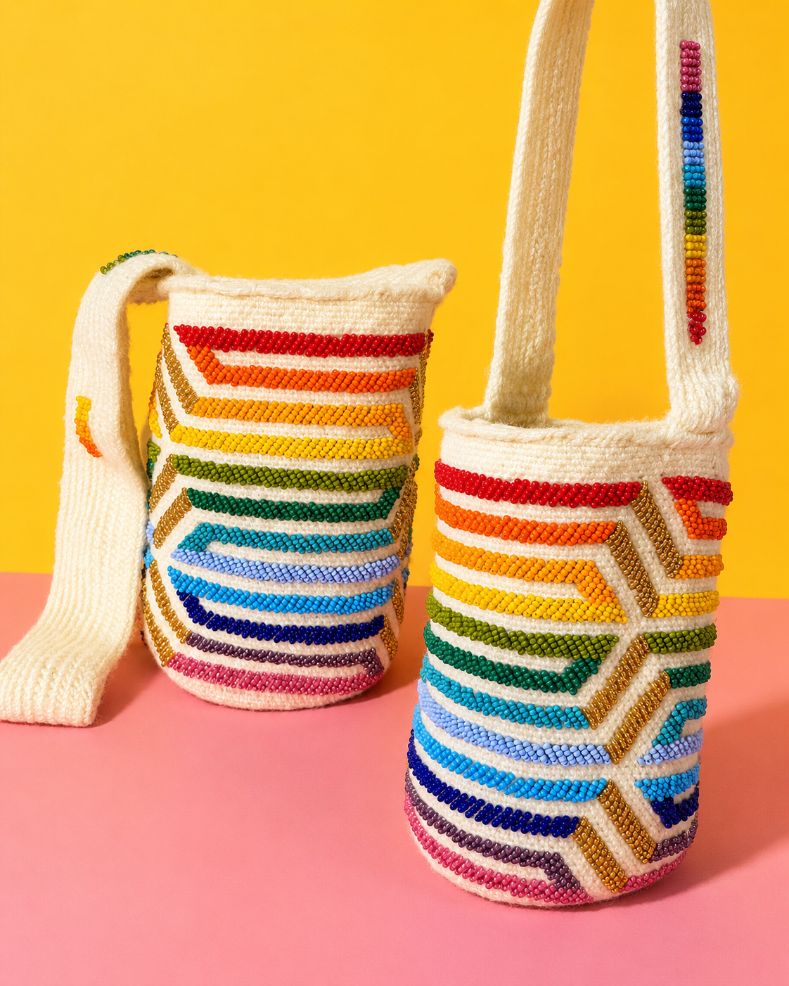 Medium Beaded Crossbody Bag