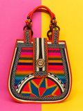 Large Handcrafted Pear-Shaped Handbag
