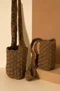 Textured Crocheted Crossbody Bag