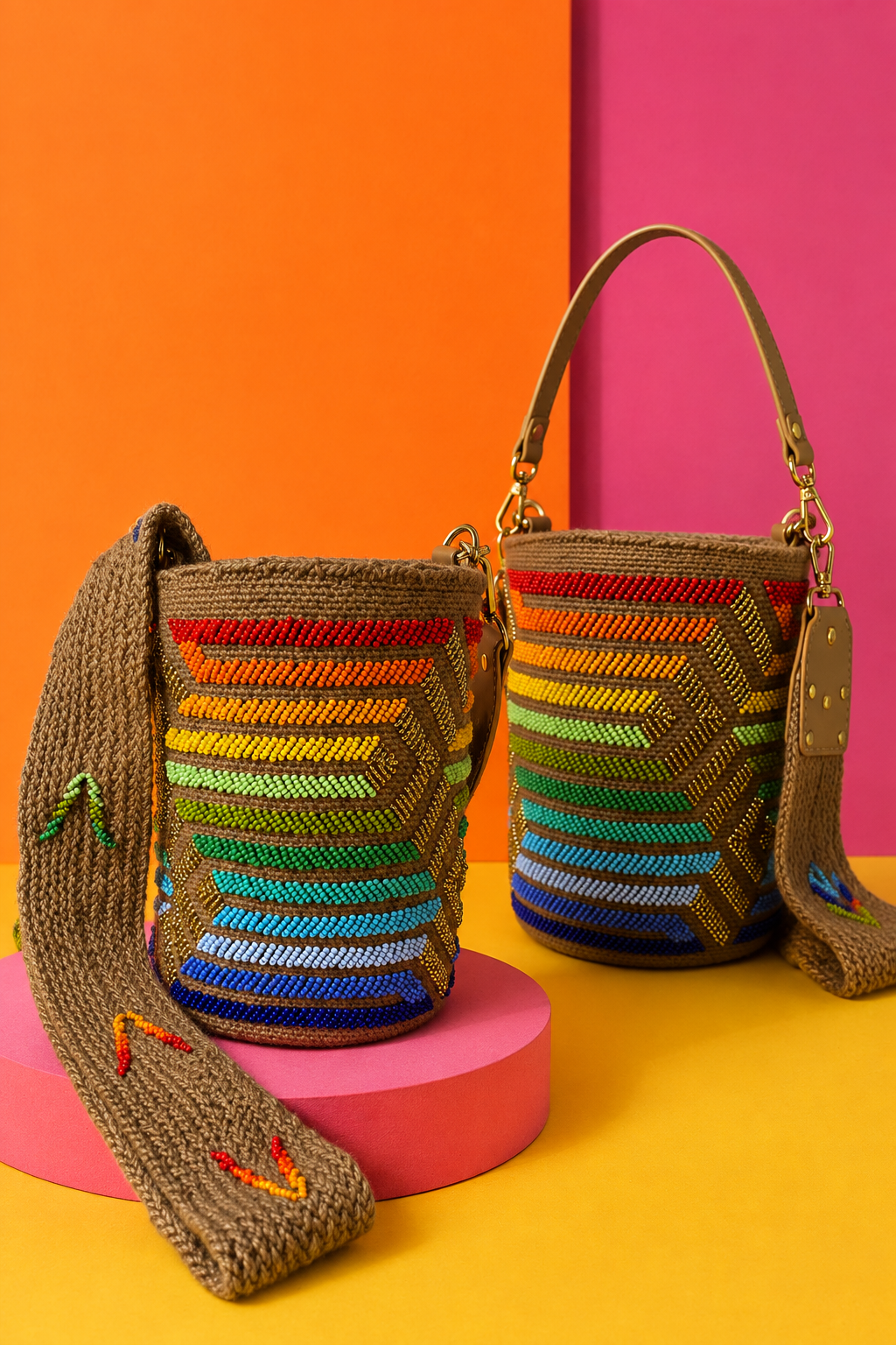 Kankuama Beaded Two-Way Bag