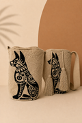 Egyptian Dog Tapestry Crossbody Bag