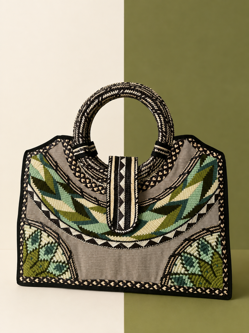 Large Three Cultures Artisan Handbag