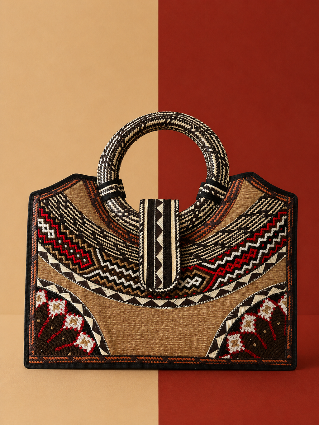Large Three Cultures Artisan Handbag