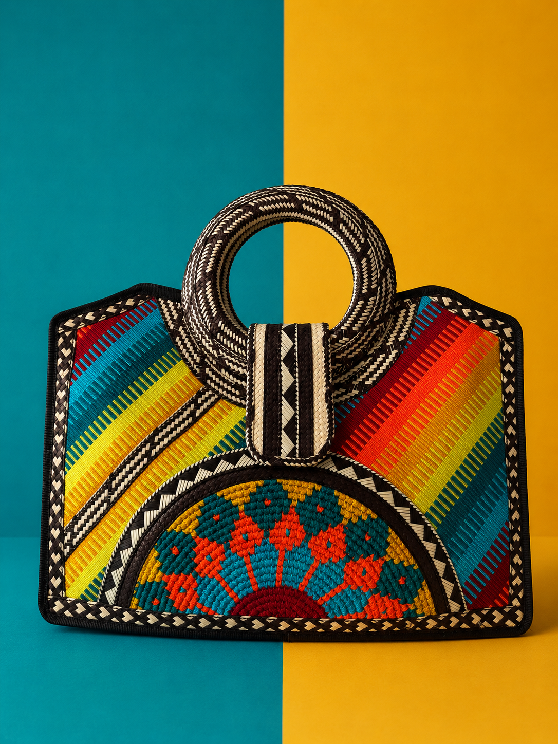 Large Three Cultures Handcrafted Bag